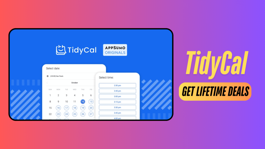TidyCal on AppSumo 2025 – Simple Appointment Booking Tool